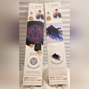 NEW Two Harry Potter 5D Diamond Art Kits DIY Wizard Craft Set Magic Home Decor